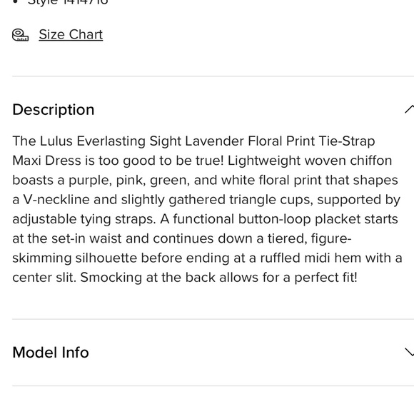 NWT Lulus Everlasting Sight Lavender Floral Midi Dress - Picture 6 of 8